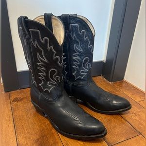 Mens Boulet Cowboy Boots Black size 10